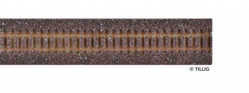 Tillig 86701 - Semelle de ballast brun foncé, pour rail flexible HOm, longueur 700 mm (85627)