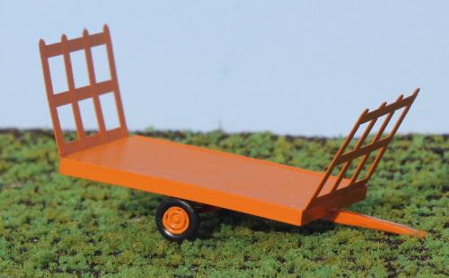 SAI 981 - Remorque fourragère, 1 essieu, orange