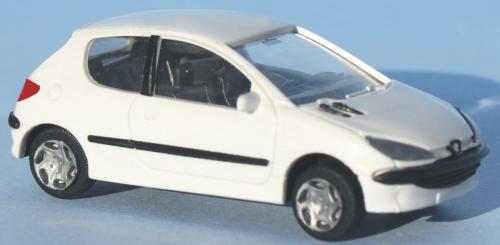 SAI 2160 - Peugeot 206 berline, 3 portes, blanc banquise
