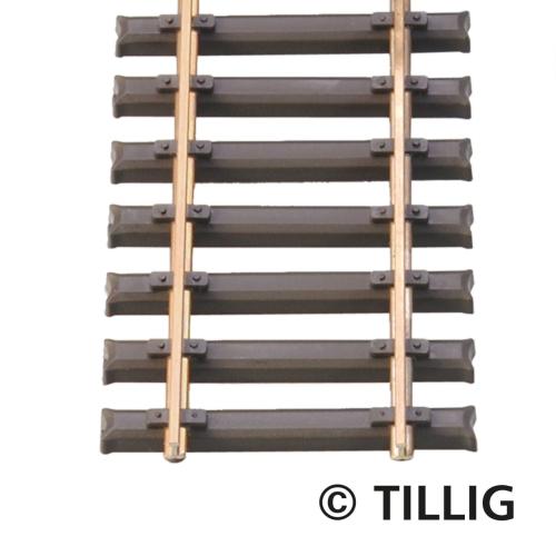 Tillig 85136 - 5 rails flexibles, longueur 470 mm, traverses acier