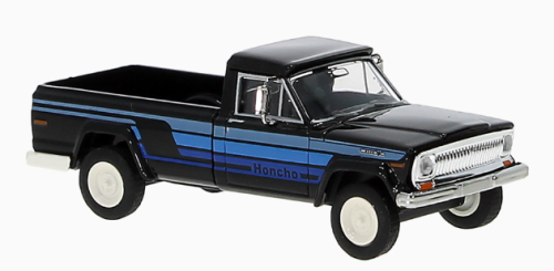 Brekina 19810 - Jeep Gladiator B, black / blue Honcho