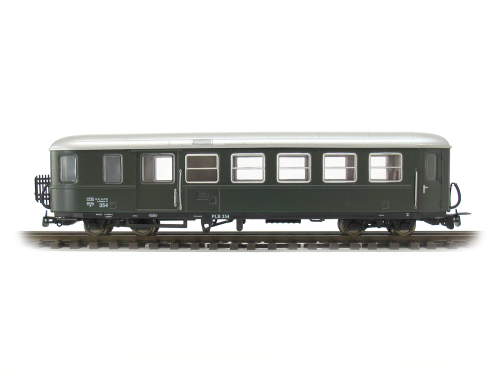 Ferro Train 721-854-P - Voiture à bogies mixte 2ème classe/fourgon type Krimml PLB livrée d'origine verte, BDs 354, époque VI