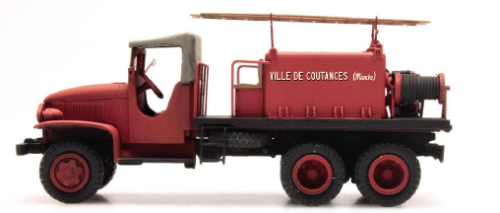 REE CB083 - GMC firetruck forest fires, canvas cabin, Coutances