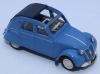 SAI 6013 - Citroën 2 CV AZLP 1958, bleu glacier, capote ouverte bleu foncé et sièges bleus