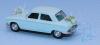 SAI 6265 - Peugeot 204 berline 1968, bleu pastel, voiture des mariés