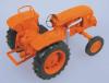 SAI 953 - Tracteur agricole Renault D22 orange, avec remorque à foins