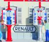 SAI 050 - Garage du Centre Automobiline - Renault et atelier de réparations avec distributeurs d'essence Automobiline et Azur en résine et photodécoupe peints et décorés, années 1930