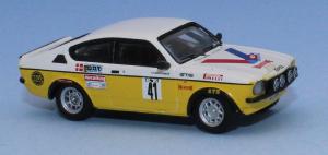 Brekina 20407 - Opel Kadett C GT/E, No.41, Rallye Hunsrück 1979 (Jorgen Hansen - Keld Christiansen)