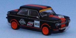 Brekina 28256 - NSU TTS, schwarz / orange, Spiess, 1966