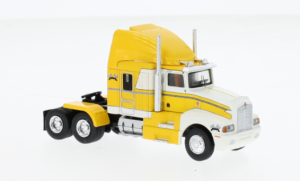 Brekina 85927 - Traktor Kenworth T600, yellow / white, 1984