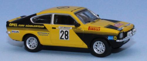 Brekina 20402 - Opel Kadett C GT/E, No.28, Rallye Monte Carlo 1976 (Anders Kulläng - Claes-Göran Andersson)