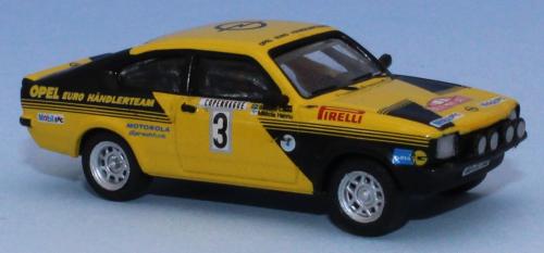Brekina 20403 - Opel Kadett C GT/E, No.3, Rallye Monte Carlo 1976 (Hannu Mikkola - Claes Billstam)