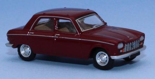SAI 6253 - Peugeot 204 berline 1968, rouge bordeaux