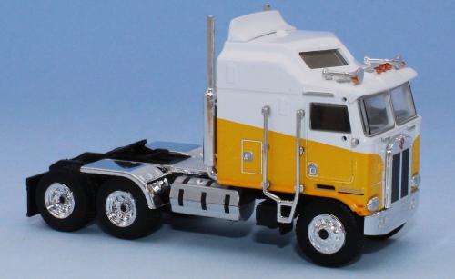 Brekina 85732 - Tracteur Kenworth K100, jaune / blanc