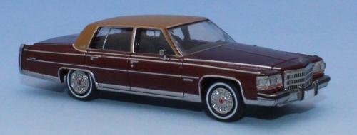 PCX870450 - Cadillac Fleetwood Brougham, rouge foncé métallisé / brun mat