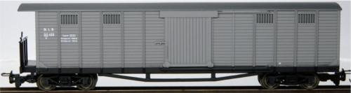 Liliput 316705 - Wagon couvert gris à bogies StLB avec manette de frein