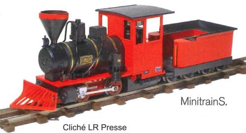 Minitrains 2060 -  Locomotive vapeur 020 avec tender Greif, rouge et noire