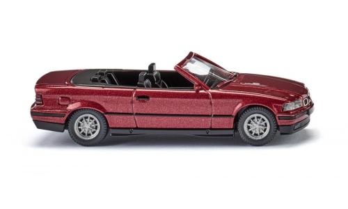Wiking 019401 - BMW 325i cabriolet, rouge foncé métallisé
