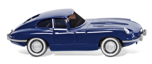 Wiking 080302 - Jaguar E coupé, bleu foncé