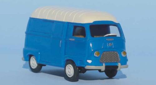 SAI 3522 - Renault Estafette tôlée réhaussée bleue, toit blanc