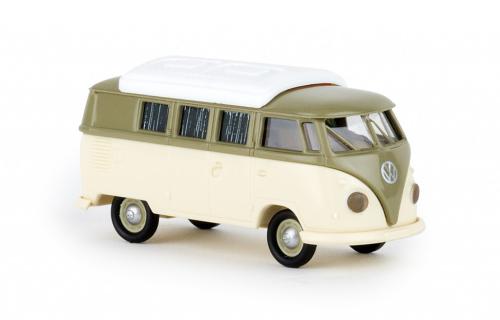 Brekina 31602 - VW T1b camping-car , marron et crème