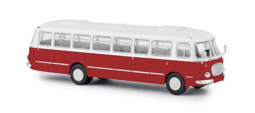 Brekina 58251 - Autocar Skoda 706 RTO , blanc / rouge