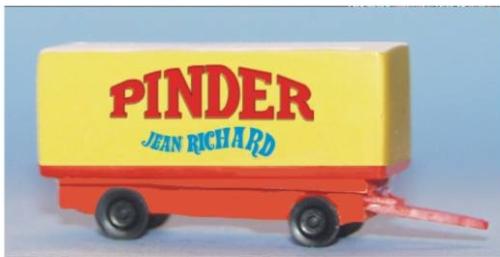 SAI 5941 - Remorque 2 essieux Cirque Pinder Jean Richard, échelle N