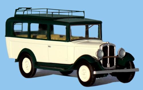 SAI 7431 - Autocar Renault OS 1930-1935, blanc perle et vert foncé