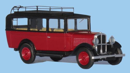 SAI 7432 - Autocar Renault OS 1930-1935, rouge pourpre et noir
