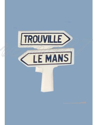 SAI 8284.1 - 2 panneaux Michelin d'indication de direction 1 ligne, Normandie