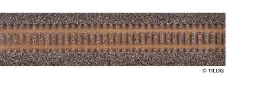 Tillig 86509 - Semelle de ballast brun foncé, pour rail flexible traverses bois longueur 950 mm (85125)