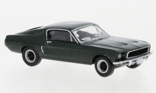 Brekina 19600 - Ford Mustang Fastback 1968, vert foncé métallisé Bullitt