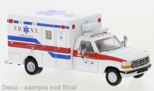 PCX870361 - Ford F 350 Horton Ambulance, FDNY blanc, 1997