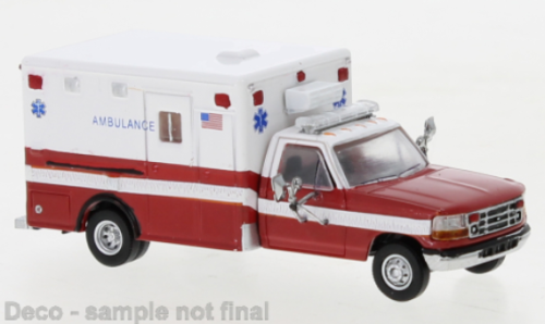 PCX870362 - Ford F 350 Horton Ambulance, blanc / rouge, 1997
