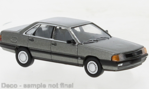 PCX870439 - Audi 100 C3, gris foncé métallisé, 1982