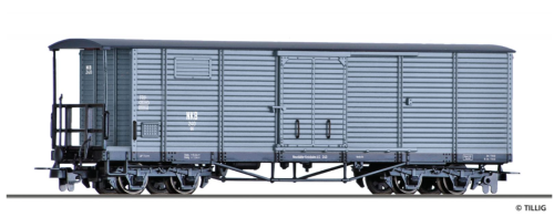 Tillig 05944 - Wagon couvert à bogies gris, NKB, ép. III