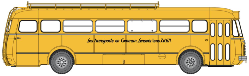 REE CB-139 - Autobus Renault R4190 Jaune  « LES TRANSPORTS LENSOIS » (62)