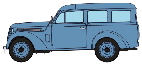 REE CB176 - Renault Juvaquatre dauphinoise, bleu céladon, 1956