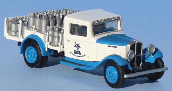 Camion Renault ZJ, laitier (avec 54 pots à lait), 1934-1937